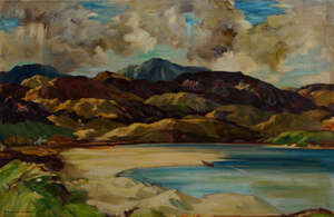 
	
		James Torrington Bell, 
		Scottish 1898-1970- 
		 
		Moidart;
		 
		oil on canvas,...