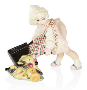 
	
		Sandro Vacchetti (1889-1974) for Essevi, 
		 
		'Bimba con il passeggino' model of a...