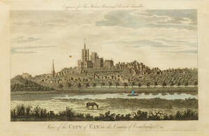 
	
		British School, late 18th century- View of the City of Ely in the County of Cambridge,...
