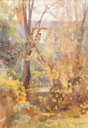 
	
		John N Pearce, British, mid 20th century- Crouch End, London; oil on canvas, signed, and...