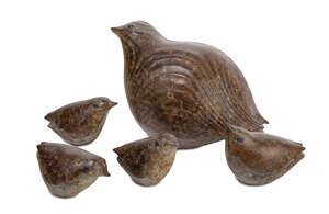 
	
		Guy Taplin, 
		British b.1939 - 
		 
		Quail family; 
		 
		bronze, each signed,...
