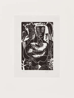 
	
		Edward Burra,
		British 1905-1976- 
		 
		Untitled; 
		 
		woodcut on wove, initialled...