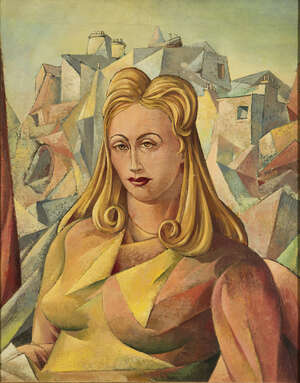 
	
		Walter Nessler,
		German/British 1912-2001-
		
		Portrait of Prudence Ashbee, the wife...