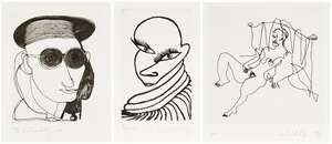 
	
		Colin Self, 
		British b.1941- 
		 
		Untitled (reclining nude), 2010; 
		 
		etching on...