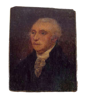 
	
		After Gilbert Stuart, 
		American 1755-1828- 
		 
		Portrait of George Washington;...