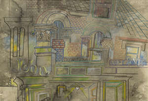 
	
		Walter Nessler, 
		German/British 1912-2001- 
		 
		Mill Lane- John Denhams Gallery, 1984;...