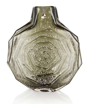 
	
		Geoffrey Baxter (1922-1995) for Whitefriars, 
		 
		'9681' textured glass 'Banjo' vase,...