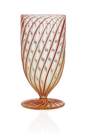 
	
		Lino Tagliapietra (Italian b.1934), a fine glass vase, 
		c.1980, engraved signature to...