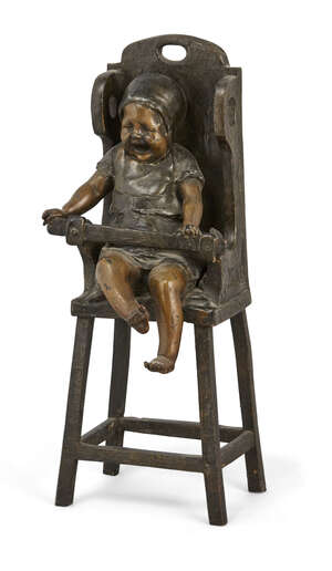 
	
		 
		Clement Leopold Steiner (1853-1899), bronze
		Le bébé crieur
		Screaming child in...