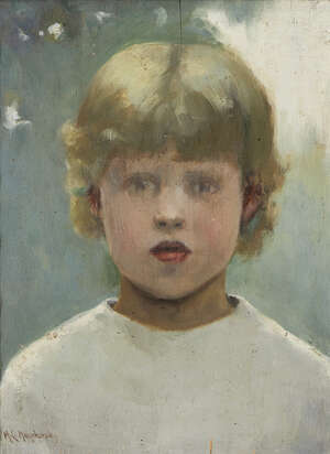 
	
		Margaret Campbell Macpherson, 
		Canadian/Scottish 1860-1931- 
		 
		Portrait of a...