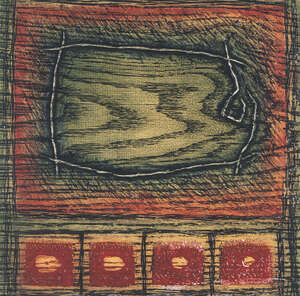 
	
		Satish Panchal (Indian b. 1935), Gravure Sur Bois III, 1/10, 1972,signed lower right in...