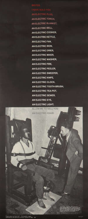 
	
		Colin Self and Christopher Logue,
		British b. 1941 and 1926-
		 
		Mister I Have Sold...