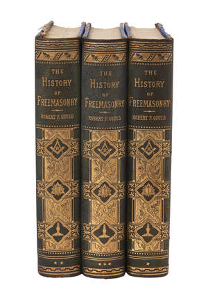 
	
		GOULD, (R. F.), THE HISTORY OF FREEMASONARY, 3 Vols., half-leather blue gilt-highlighted...