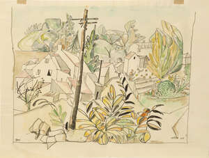 
	
		Walter Nessler, 
		German/British 1912-2001- 
		 
		Box, c.1940; 
		 
		watercolour and...