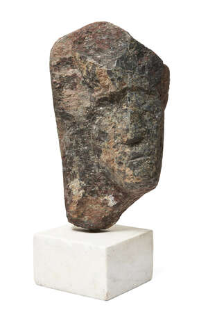 
	
		Ernst Eisenmayer, 
		Austrian/British 1920-2018 - 
		 
		Head; 
		 
		stone on marble...