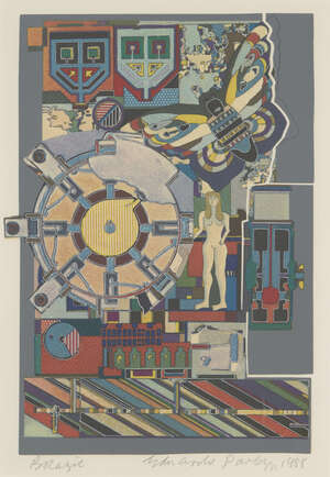 
	
		Sir Eduardo Paolozzi CBE RA, 
		British 1924-2005-
		 
		Brazil, 1988;
		 
		screenprint...