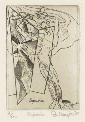 
	
		Stanley William Hayter CBE, 
		British 1901-1988; 
		&nbsp;
		España [Black & Moorhead 127], 1939;...