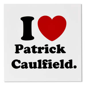 
	
		Jeremy Deller, 
		British b.1966 - 
		 
		I love Patrick Caulfield, 2010, 
		 
		