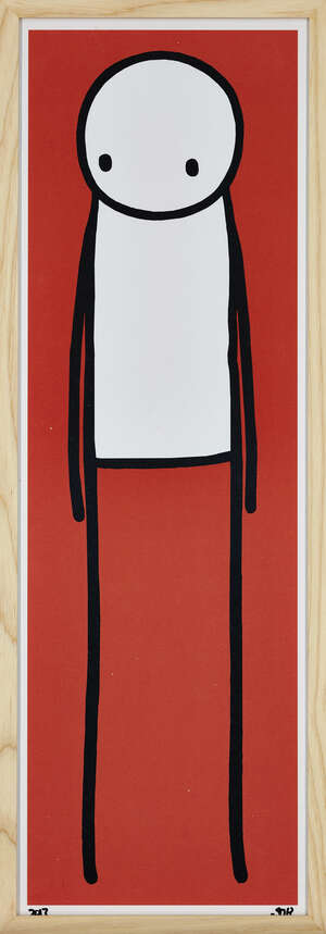 
	
		Stik,
		British b.1979-
		 
		Standing Figure (red), 2013;
		 
		giclee print in colour,...