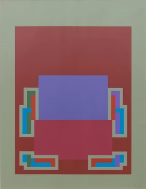 Robyn Denny,&nbsp;British 1930-2014,&nbsp;The Night Suite C, 1972;&nbsp;screenprint in colours on paper,&nbsp;signed,...