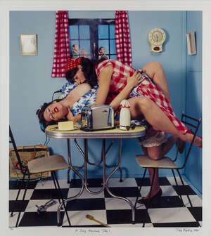 
	
		Tina Fiveash,
		
		Australian b.1970-
		 
		A Gay Morning Tea! 1994;
		 
		chromogenic...