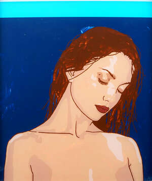 
	
		Gareth Williams, British, late 20th/21st century- Head and shoulders of a woman; acrylic...