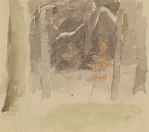
	
		Mary Potter, 
		British 1900-1981 - 
		 
		Red Tree; 
		 
		watercolour and pencil on...