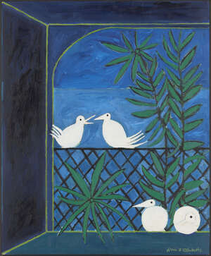 
	
		John D. Edwards, 
		British b.1952 - 
		 
		Picasso's Pigeons (White Doves), 1992;...