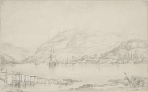 
	
		Edward William Cooke RA, 
		British 1811-1880- 
		 
		Dartmouth, 
		 
		pencil on...