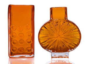 
	
		Geoffrey Baxter (1922-1995), a 'Sunburst' vase 
		c.1970, unsigned 
		A tangerine...