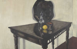 
	
		Michael Ayrton, 
		British 1921-1975- 
		 
		Table Still life, 1954; 
		 
		oil on...