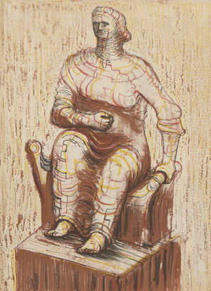 
	
		Henry Moore OM CH FBA,
		British 1898-1986-
		 
		Seated Figure [Cramer 13],...