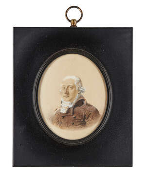
	
		Charles Jagger, 1770-1827, a portrait miniature of a gentleman, late 18th/early 19th...