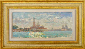 
	
		Modern British School,
		20th century-
		 
		Afternoon light, San Giorgio,...