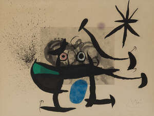 
	
		Joan Miró,
		Spanish 1893-1983-
		 
		L'Invention du Regard [Dupin 537], 1970;
		 
		