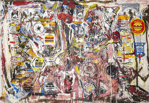 
	
		Nicolas Pol, 
		French b.1977-
		 
		White You Eat Shit (at NeverLodge), 2015;
		 
		