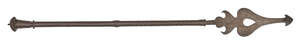 
	
		A Mughal steel mace, India, late 18th century, the long tubular shaft moulded with...