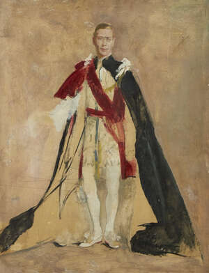 
	
		Sir Gerald Festus Kelly PRA,
		British 1879-1972-
		 
		Study for a portrait of King...