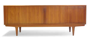 
	
		Bernhard Pedersen and Son, 
		 
		Tambour fronted sideboard, circa 1960, 
		Teak, 
		