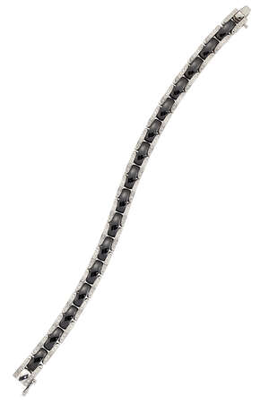 
	
		An 18ct white gold diamond and black ceramic 'Ultra' bracelet, by Chanel, with...