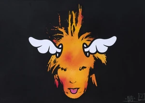 D*Face (Dean Stockton),&nbsp;British b.1978-&nbsp;A*Hole (Orange), 2005;&nbsp;unique screenprint in colours on...