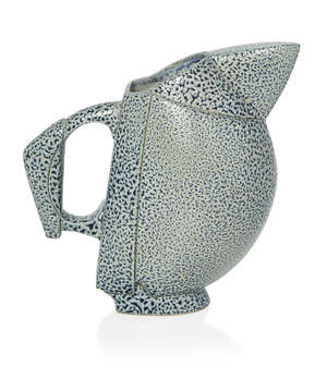 
	
		Anthony Theakston (British 1965-), a bird shaped jug 
		 Contemporary, signed to base...