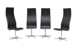 
	
		After Arne Jacobsen (1902 -1971), a set of four model '7403' or 'Oxford' chairs, for...