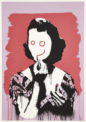 
	
		Eelus, 
		British b.1979- 
		 
		I said I'm Happy (What More Do You Want), 2009; 
		 
		
