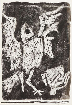 
	
		RTOM.F. Husain (Indian, 1915-2011) Untitled, Falcon, 1972, lithograph of an original work...