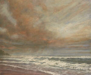 
	
		Derek Hare, 
		British b.1945-
		 
		Durham Park,1987; Atlantic Coast, Western Algarve,1989;...