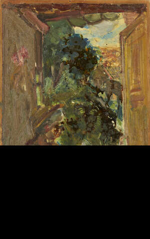 
	
		Michel Kikoine, 
		French 1892-1968 - 
		 
		Femme lisant; 
		 
		oil on panel with...