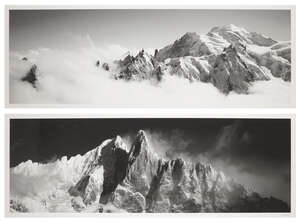 
	
		Mario Colonel, 
		French b.1961- 
		 
		 
		Aiguilles de Chamonix Mont Blanc and Les...