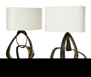 
	
		Hervé Van Der Straeten (French B. 1965), a pair of bronze 
		'Volubile' Lamps
		c.2006,...