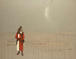 
	
		Subir Dey (Indian, b. 1981), Untitled, acrylic on canvas, signed and dated 2008 lower...